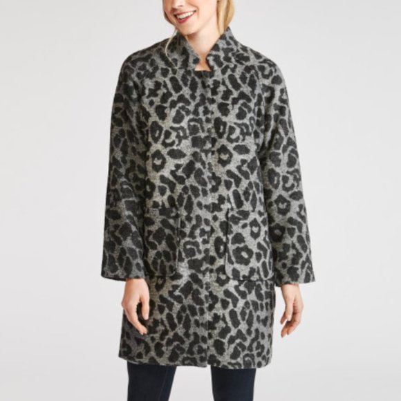 Wool Blend Leopard Jacket - Picture 5 of 5